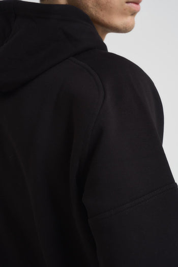 Felpa uomo con cappuccio nera - 4
