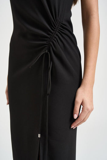 Abito donna midi nero - 6