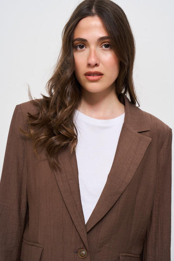 Abito donna goffrato marrone - 6