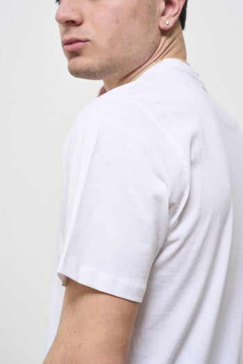 Men's white crew neck t-shirt - 5