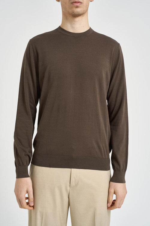 Maglia uomo girocollo tortora - 2