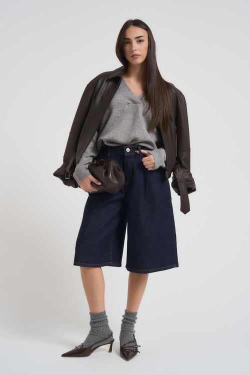 Bermuda donna Fresia-2 denim