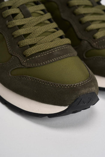 Sneakers uomo in suede verde - 4