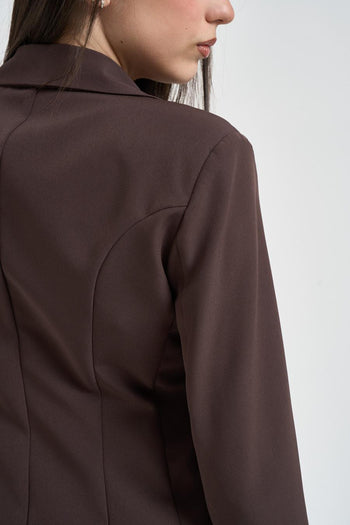 Giacca donna monopetto moro - 7