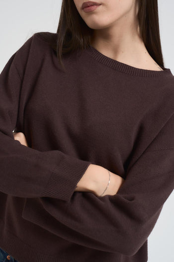 Maglia donna scollo a barca moro - 4