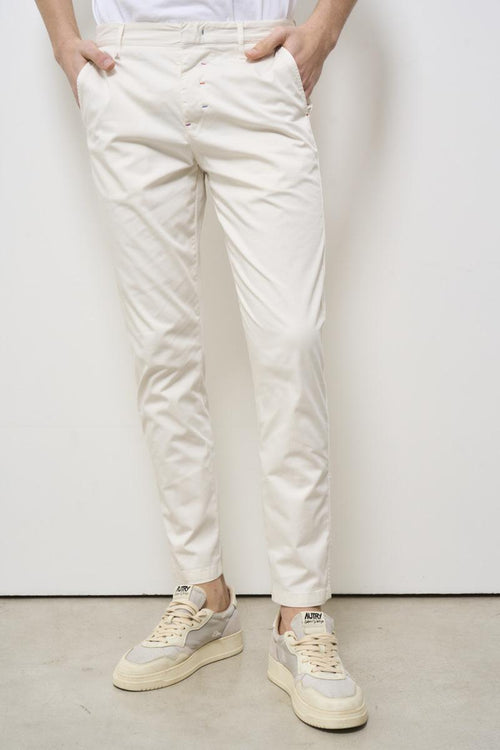 Pantalone uomo panna