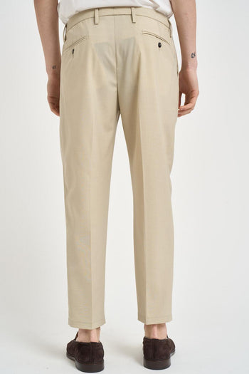 Pantalone uomo con pinces corda - 4