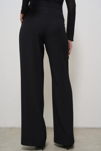 Women's black palazzo pants - 4