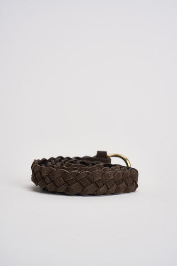 Cintura donna in suede marrone - 3