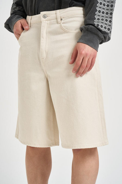Bermuda uomo in denim burro - 2