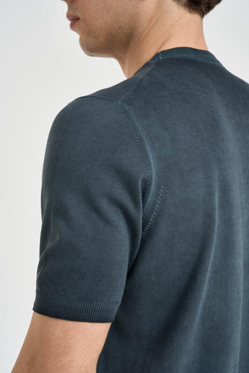 T-shirt uomo in maglia antracite - 4