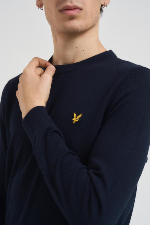 Maglia uomo girocollo blu - 2