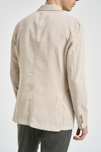 Giacca uomo in cotone beige - 3