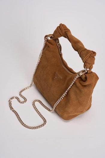 Borsa donna Isotta in suede marrone - 4