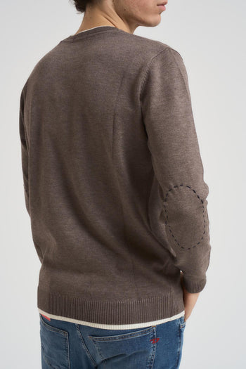 Maglia uomo girocollo tortora - 3