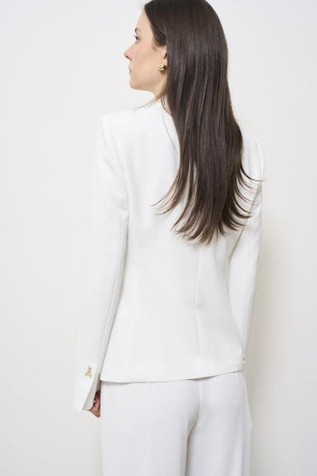 White double-breasted women's jacket - 3