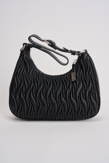 Borsa donna matelassè a spalla nera - 4