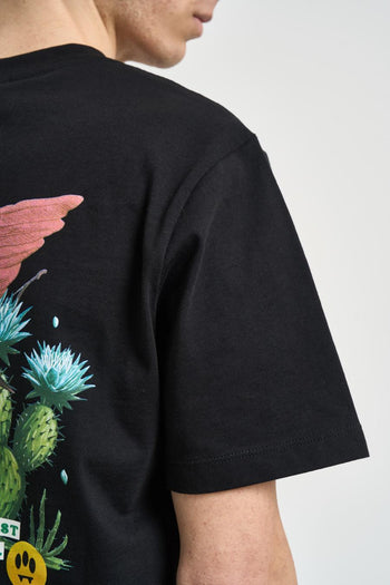 T-shirt uomo con stampa nera - 5