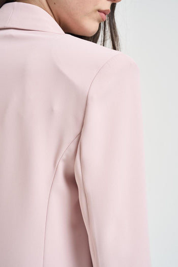 Completo donna monopetto rosa pastello - 4