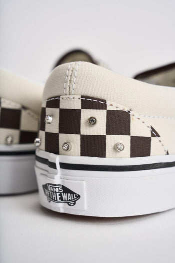 Sneakers donna Classic slip-on scacchi marrone - 8