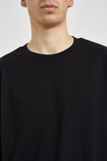 T-shirt uomo struttura a doppio strato bianca e nera - 3