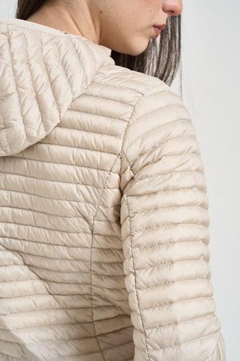 Piumino donna trapuntato beige - 5