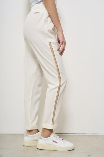 Women's cream trousers - 4