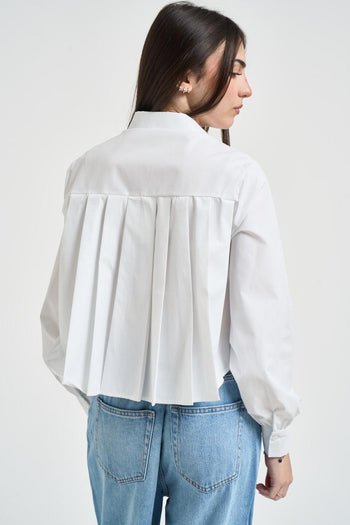 Camicia donna bianca cropped - 3