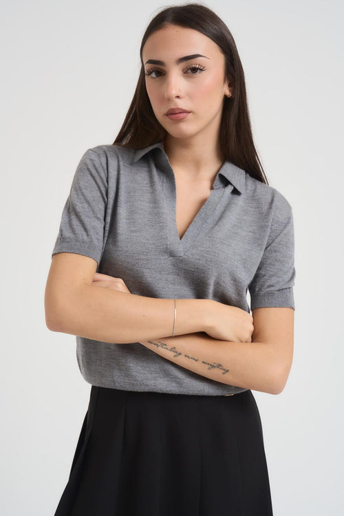 Polo donna grigia - 2