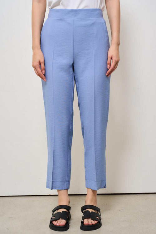 Pantalone donna a sigaretta celeste