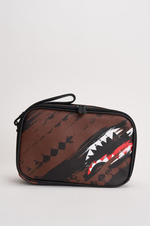 Pochette unisex Smeared Grunge marrone