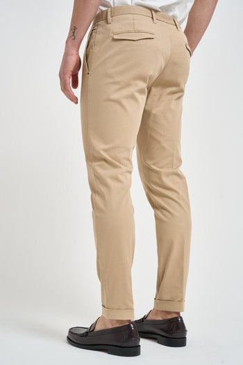 Pantalone uomo slim sabbia - 4