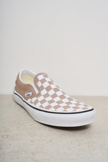 Women's slip-on sneakers in powder pink check - 4