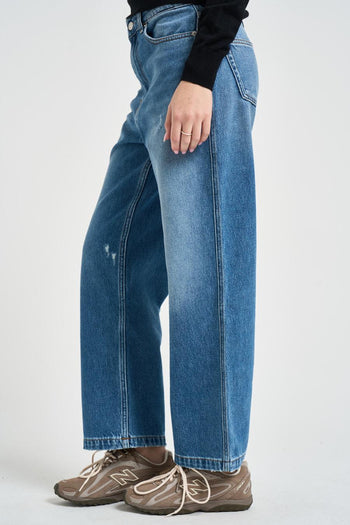 Jeans donna wide leg Kate cropped - 3