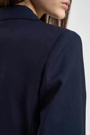 Blazer donna doppiopetto blu navy - 7