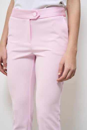 Women's skinny pink trousers - 4