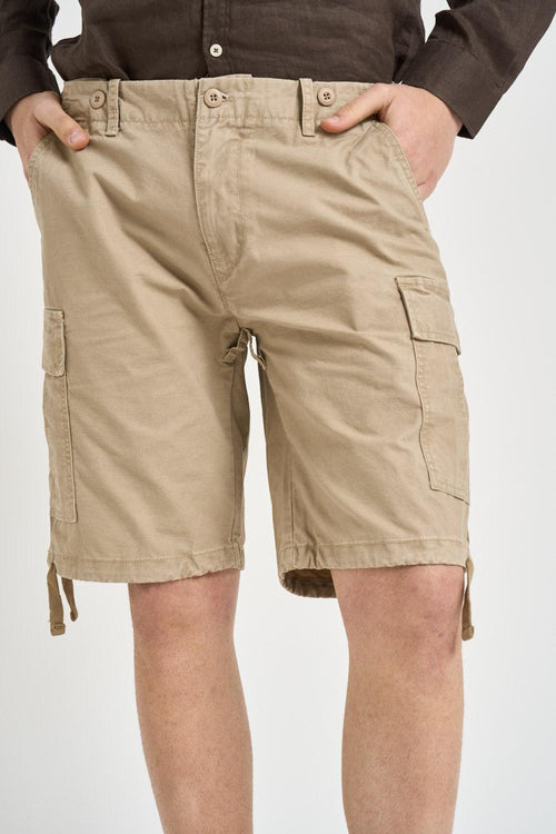Bermuda cargo uomo beige