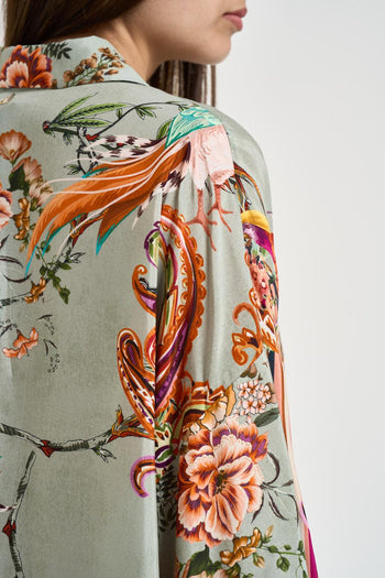 Camicia donna in tessuto leggero fantasia floreale - 5