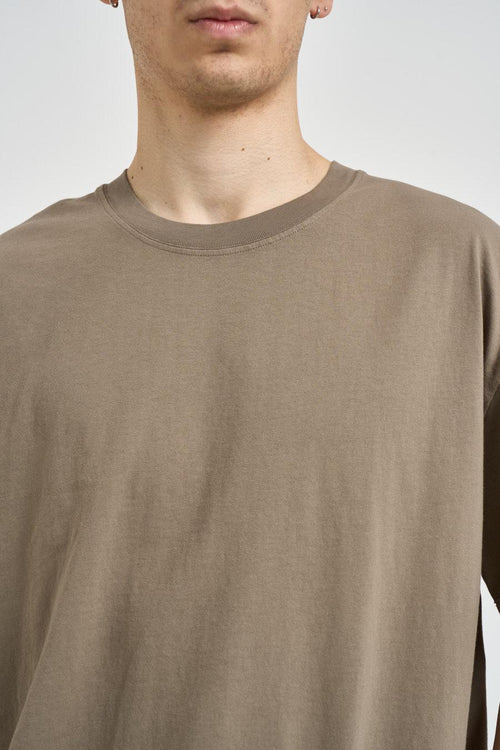 T-shirt uomo girocollo tortora - 2