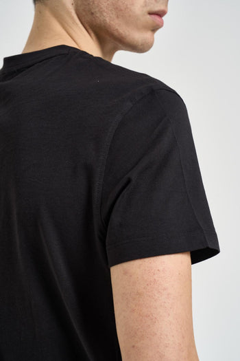 T-shirt uomo girocollo nera - 4
