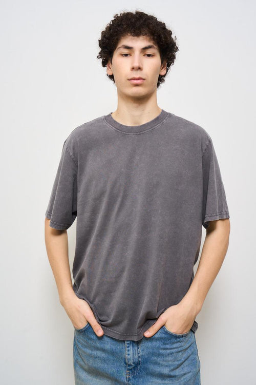 T-shirt uomo girocollo grigia