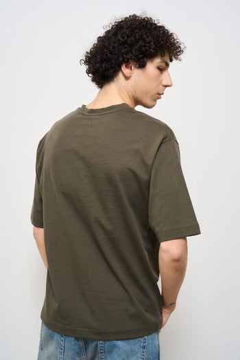 T-shirt uomo girocollo verde - 3