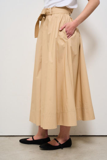 Gonna midi beige - 3