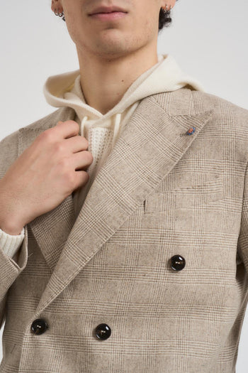 Giacca uomo doppiopetto beige - 3