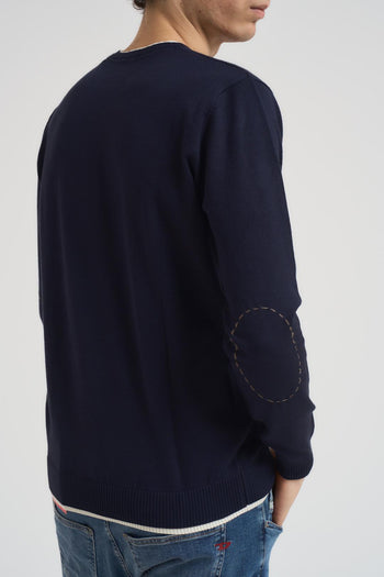 Maglia uomo girocollo blu - 4