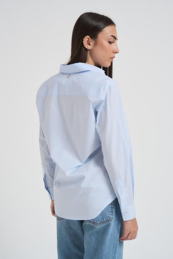 Camicia donna celeste - 4
