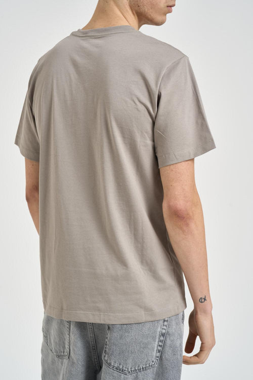 T-shirt uomo girocollo tortora - 2