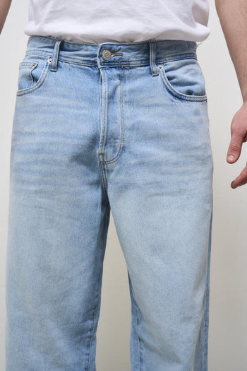 Men's straight light denim jeans - 5