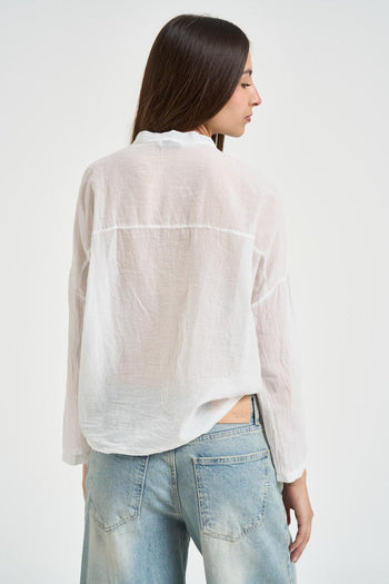 Camicia donna leggera bianca - 3