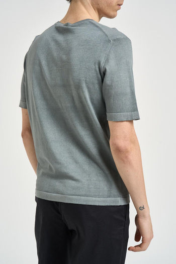 T-shirt uomo in maglia grigia - 3